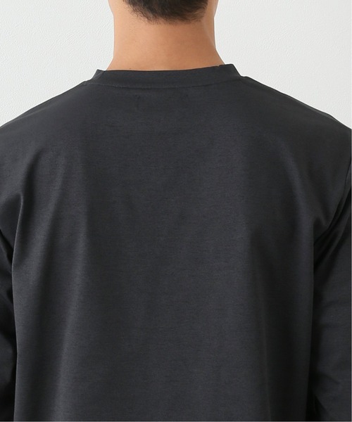 417 EDIFICE（フォーワンセブンエディフィス）の「【perfect tough / パーフェクトタフ】吸水速乾ロング Tee（Tシャツ/カットソー・メンズ・ホワイト/チャコールグレー/ベージュ・SMALL/MEDIUM/LARGE）」の4枚目の写真