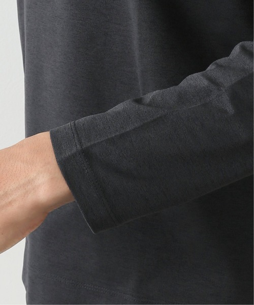 417 EDIFICE（フォーワンセブンエディフィス）の「【perfect tough / パーフェクトタフ】吸水速乾ロング Tee（Tシャツ/カットソー・メンズ・ホワイト/チャコールグレー/ベージュ・SMALL/MEDIUM/LARGE）」の8枚目の写真