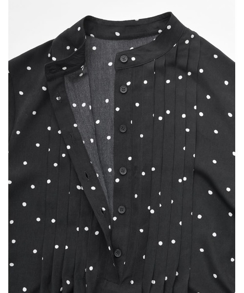 Re:EDIT（リエディ）の「[低身長/高身長サイズ有]ヴィンテージプリントフレアワンピース（シャツワンピース・レディース・ブラック/ピンク/ブルー/アイボリー/ホワイト系その他/ブラック系その他/ブラック系その他2/ブラック系その他3/ホワイト系その他2・MEDIUM/LARGE/SHORT/TALL）」の16枚目の写真