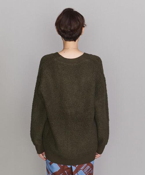 BEAUTY&YOUTH UNITED ARROWS（ビューティーアンドユースユナイテッドアローズ）の「BY ループヤーンビッグ カーディガン（カーディガン/ボレロ・レディース・ダークグリーン/イエロー/ケリー・FREE）」の6枚目の写真