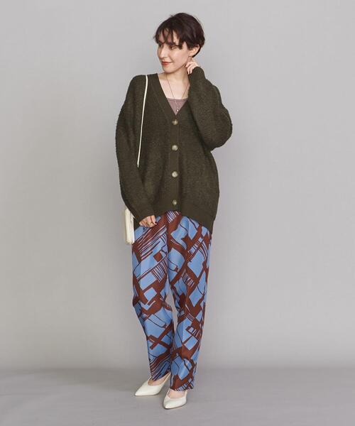 BEAUTY&YOUTH UNITED ARROWS（ビューティーアンドユースユナイテッドアローズ）の「BY ループヤーンビッグ カーディガン（カーディガン/ボレロ・レディース・ダークグリーン/イエロー/ケリー・FREE）」の8枚目の写真