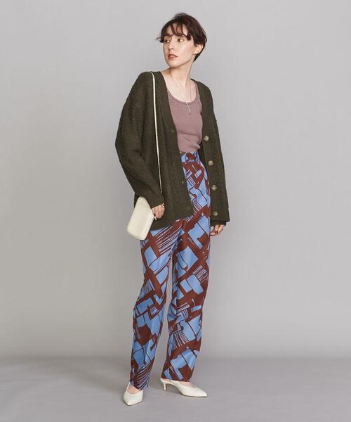 BEAUTY&YOUTH UNITED ARROWS（ビューティーアンドユースユナイテッドアローズ）の「BY ループヤーンビッグ カーディガン（カーディガン/ボレロ・レディース・ダークグリーン/イエロー/ケリー・FREE）」の9枚目の写真