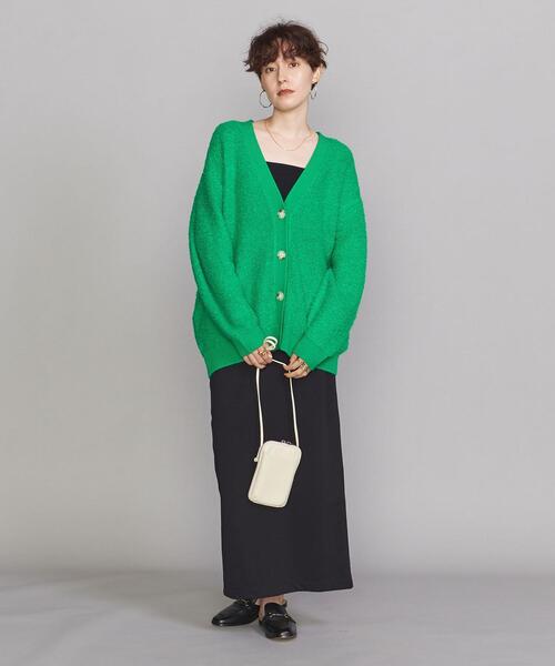 BEAUTY&YOUTH UNITED ARROWS(ビューティーアンドユースユナイテッドアローズ)の「BY ループヤーンビッグ カーディガン(カーディガン/ボレロ・レディース・ケリーグリーン/イエロー/ダークグリーン・FREE)」の13枚目の写真