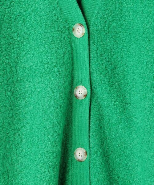 BEAUTY&YOUTH UNITED ARROWS（ビューティーアンドユースユナイテッドアローズ）の「BY ループヤーンビッグ カーディガン（カーディガン/ボレロ・レディース・ダークグリーン/イエロー/ケリー・FREE）」の17枚目の写真