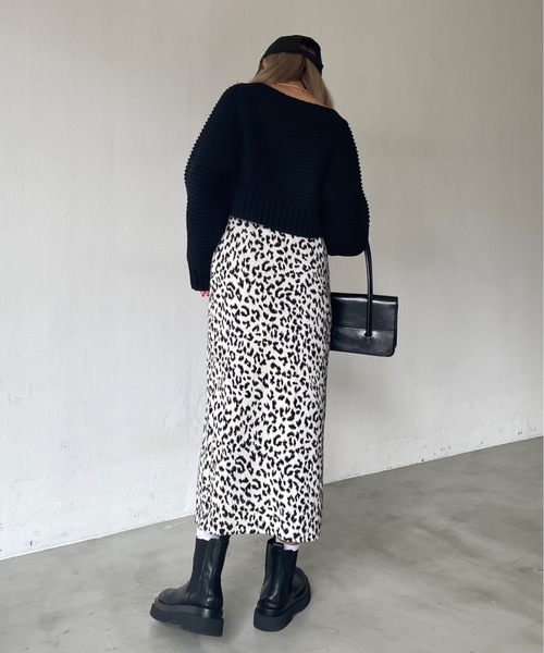 SHAGGIE（シャギー）の「サイドスリットレオパードロングスカート（スカート・レディース・ブラウン/ホワイト・FREE）」の16枚目の写真