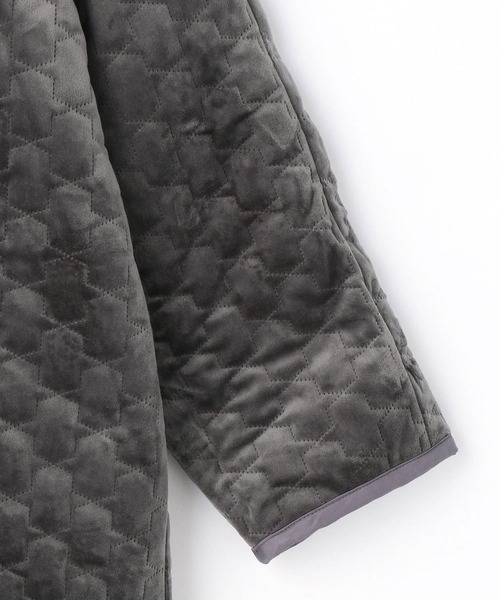 NICOLE white（ニコルホワイト）の「ベロアキルティングコート（その他アウター・レディース・ブラック/ベージュ/グレー・FREE）」の12枚目の写真