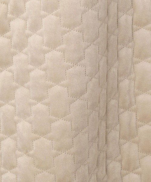 NICOLE white（ニコルホワイト）の「ベロアキルティングコート（その他アウター・レディース・ブラック/ベージュ/グレー・FREE）」の16枚目の写真