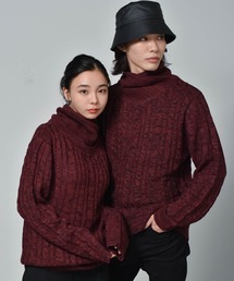 H.H.M.（エイチエイチエム）の「ショールネックデザインケーブルニット（ニット/セーター）」