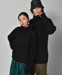 H.H.M.（エイチエイチエム）の「ショールネックデザインケーブルニット（ニット/セーター）」