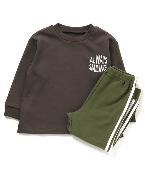 Ampersand（アンパサンド）の「ルームウェア/パジャマ(男児)（ルームウェア/パジャマ・キッズ・オフホワイト/カーキ/チャコール・110/120/100/90/140/130/80）」の2枚目の写真