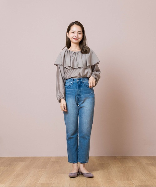 flower（フラワー）の「スウェイングカラーブラウス（シャツ/ブラウス・レディース・ベージュ/アイボリー・FREE）」の14枚目の写真