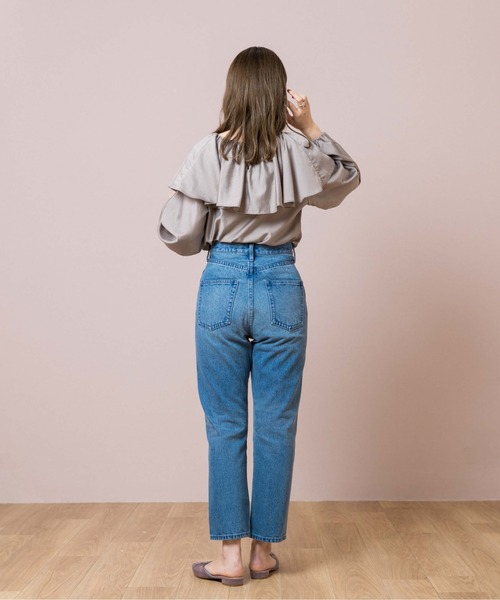 flower（フラワー）の「スウェイングカラーブラウス（シャツ/ブラウス・レディース・ベージュ/アイボリー・FREE）」の4枚目の写真