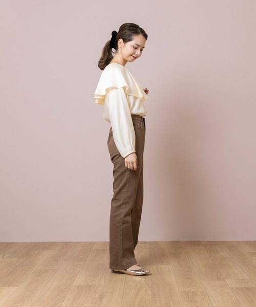 flower（フラワー）の「スウェイングカラーブラウス（シャツ/ブラウス・レディース・ベージュ/アイボリー・FREE）」の21枚目の写真