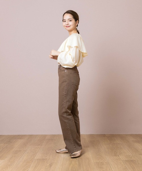 flower（フラワー）の「スウェイングカラーブラウス（シャツ/ブラウス・レディース・ベージュ/アイボリー・FREE）」の18枚目の写真