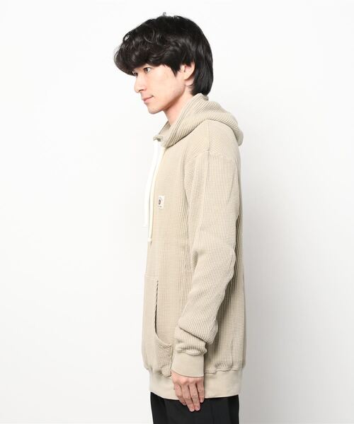 Quiksilver(クイックシルバー)の「クイックシルバー QUIKSILVER MELLOW WASH HOODIE(パーカー・メンズ・ベージュ/チャコールグレー/ホワイト・L/M/LL)」の4枚目の写真