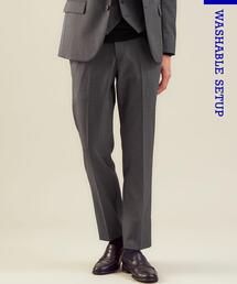WORK TRIP OUTFITS GREEN LABEL RELAXING | WTO TWPU サージ千鳥マジコンスリムNP スーツパンツ -ウォッシャブル・防シワ・ストレッチ-(スーツパンツ)