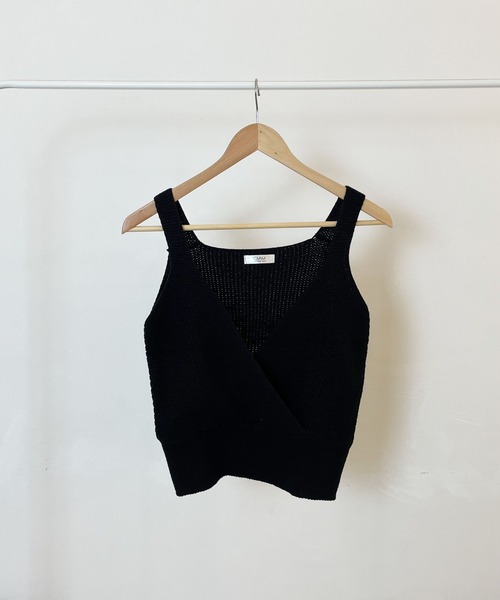 CEMONEMO（セモネモ）の「ラップ キャミ ニットビスチェ（ベスト・レディース・アイボリー/モカ/グレー/ブラック・FREE）」の16枚目の写真