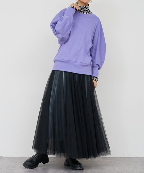 BONbazaar（ボンバザール）の「レオパードプリントハイネック（Tシャツ/カットソー・レディース・ベージュ/グレー・FREE）」の19枚目の写真