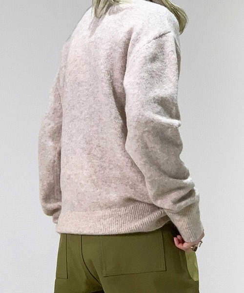 MAISON SCOTCH（メゾンスコッチ）の「レースアップ セーター【164853】（ニット/セーター・レディース・ライトベージュ・X-SMALL/SMALL）」の2枚目の写真