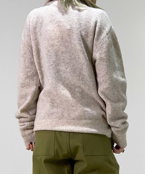 MAISON SCOTCH（メゾンスコッチ）の「レースアップ セーター【164853】（ニット/セーター・レディース・ライトベージュ・X-SMALL/SMALL）」の3枚目の写真