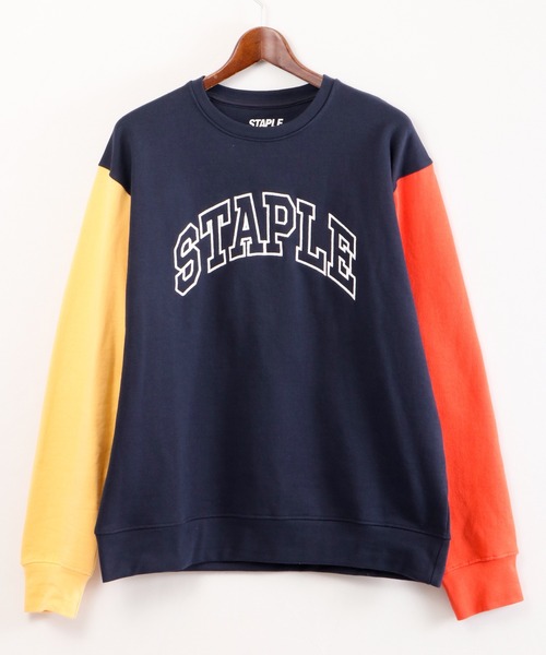 staple（ステイプル）の「【STAPLE】 トリコロールロゴ クルースウェットトレーナー（スウェット・メンズ・パープル/ネイビー/ブラック・L/XL/M）」の10枚目の写真