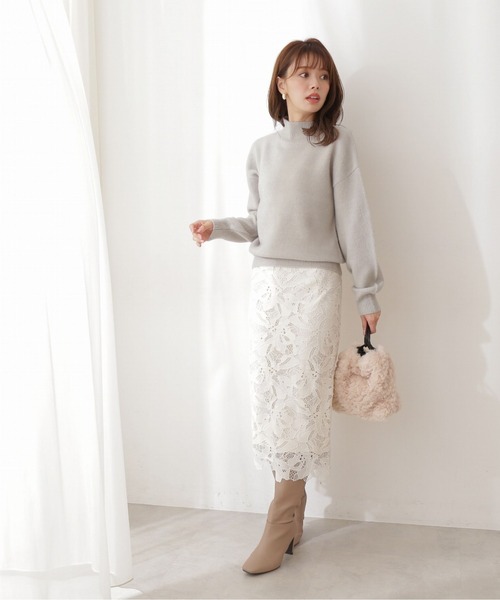 PROPORTION BODY DRESSING（プロポーションボディドレッシング）の「ドロップスリーブタートルラメニット / 1212170104（ニット/セーター・レディース・ピンク/ライトグリーン/ホワイト系その他・FREE）」の8枚目の写真