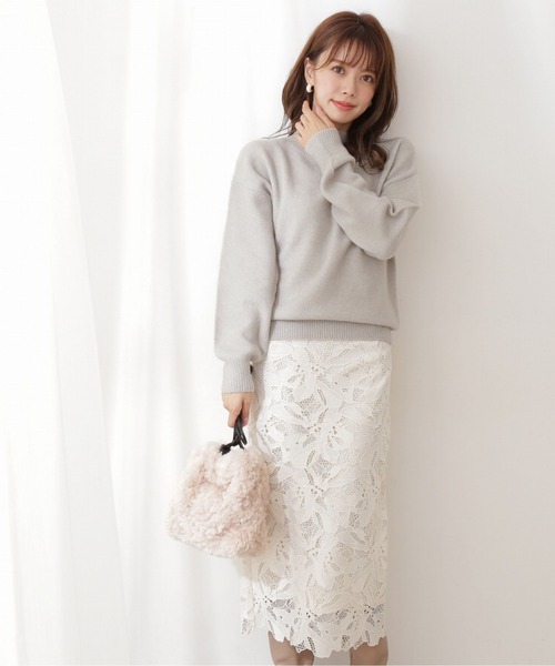 PROPORTION BODY DRESSING（プロポーションボディドレッシング）の「ドロップスリーブタートルラメニット / 1212170104（ニット/セーター・レディース・ピンク/ライトグリーン/ホワイト系その他・FREE）」の4枚目の写真