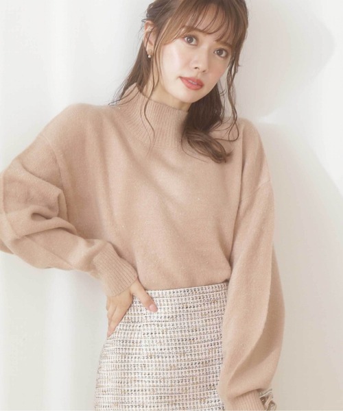 PROPORTION BODY DRESSING（プロポーションボディドレッシング）の「ドロップスリーブタートルラメニット / 1212170104（ニット/セーター・レディース・ピンク/ライトグリーン/ホワイト系その他・FREE）」の6枚目の写真