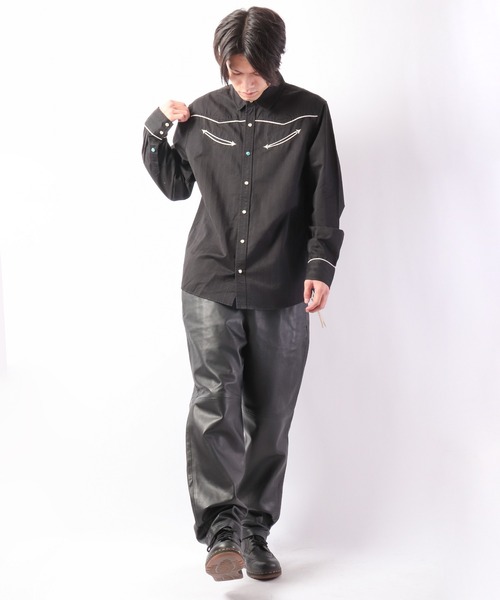 INDIAN MOTOCYCLE(インディアンモトサイクル)の「【INDIAN MOTOCYCLE】シープスキン ガレージパンツ(その他パンツ・メンズ・ブラック・M/L/XL)」の7枚目の写真