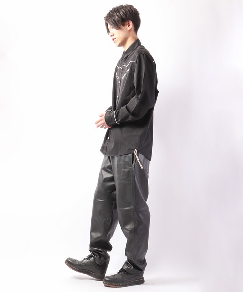 INDIAN MOTOCYCLE(インディアンモトサイクル)の「【INDIAN MOTOCYCLE】シープスキン ガレージパンツ(その他パンツ・メンズ・ブラック・M/L/XL)」の4枚目の写真