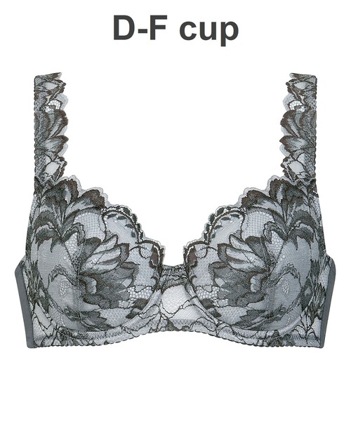 Wing Lesiage（ウイングレシアージュ）の「ブラジャー　「ChouChou de Lesi」　「3000シリーズ」（ブラジャー・レディース・チャコールグレー/ブラウン/スモークピンク/パープル/クリーム/エメラルド/バイオレット/オレンジ/グレー/ピンク系その他/ブラック・D70/D75/E70/E75/F70/F75/E80/D80/F80/E85/F85/D65/E65/F65/D85）」の5枚目の写真