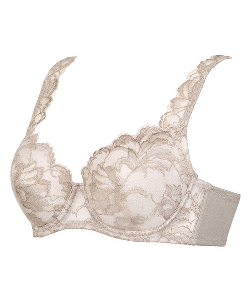 Wing Lesiage（ウイングレシアージュ）の「ブラジャー　「ChouChou de Lesi」　「3000シリーズ」（ブラジャー・レディース・チャコールグレー/ブラウン/スモークピンク/パープル/クリーム/エメラルド/バイオレット/オレンジ/グレー/ピンク系その他/ブラック・D70/D75/E70/E75/F70/F75/E80/D80/F80/E85/F85/D65/E65/F65/D85）」の13枚目の写真