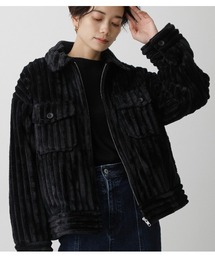 AZUL by moussy | ECO FUR CPO BLOUSON/エコファーCPOブルゾン(ブルゾン)
