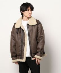 【ALPHA INDUSTRIES/アルファインダストリーズ】フェイクムートンボアジャケット B-3ジャケット TA1548