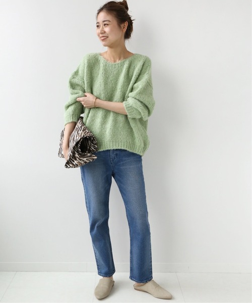 美品　トリコ ジャン マルク NOLLEY'S 限定　プルオーバーニット　緑　F ○【TRICOTS JEANMARC/トリコ・ジャンマルク】 ニットプル