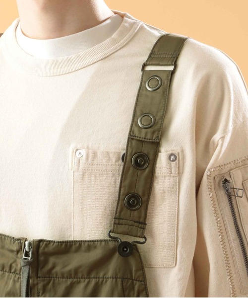 AVIREX（アヴィレックス）の「【TYPE BLUE】 カスタム オーバーオール / CUSTOM OVERALL /アヴィレックス / AVIREX（サロペット/オーバーオール・メンズ・ブラック/オリーブ・MEDIUM/LARGE/X-LARGE/XX-LARGE）」の8枚目の写真