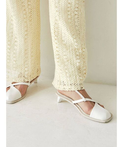 Ungrid(アングリッド)の「レースアップサンダル(サンダル・レディース・ブラック/オフホワイト・S/M/L)」の10枚目の写真