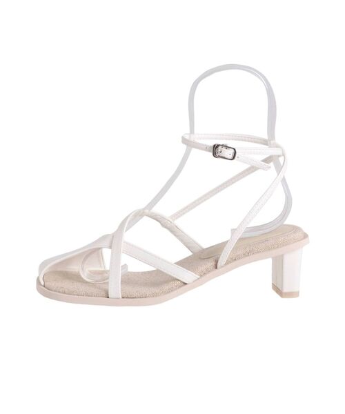 Ungrid(アングリッド)の「レースアップサンダル(サンダル・レディース・ブラック/オフホワイト・S/M/L)」の3枚目の写真