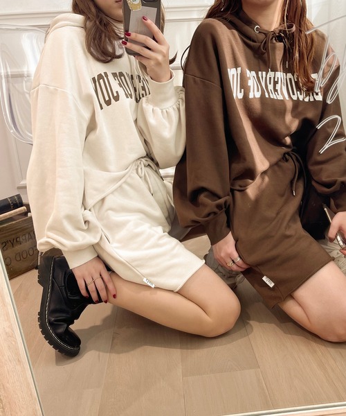 apres jour clair(アプレジュールクレア)の「【apres jour clair】 【セットアップ可能】スウェットショートパンツ(その他パンツ・レディース・ナチュラル/アイボリー/ダークブラウン・フリー/X-LARGE)」の12枚目の写真