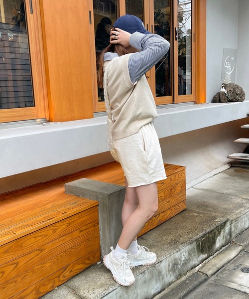 apres jour clair(アプレジュールクレア)の「【apres jour clair】 【セットアップ可能】スウェットショートパンツ(その他パンツ・レディース・ナチュラル/アイボリー/ダークブラウン・フリー/X-LARGE)」の9枚目の写真