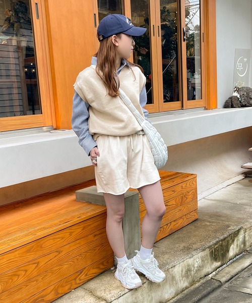 正規品♡スウェットロゴプルオーバー＆ガーゼティアードショートパンツ 正規品♡スウェットロゴプルオーバー＆ガーゼティアードショートパンツ