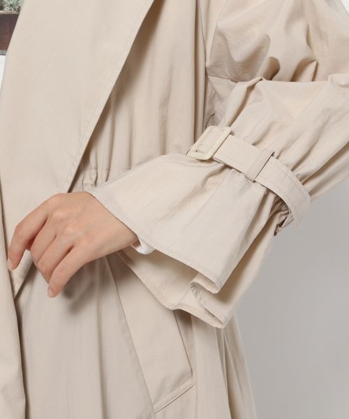 LOWRYS FARM（ローリーズファーム）の「ドロストユルトレンチコート　254607（トレンチコート・レディース・アイボリー/グリーン/ブルー/チャコールグレー・FREE）」の16枚目の写真