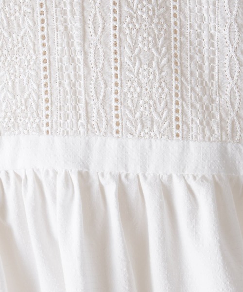 BEARDSLEY（ビアズリー）の「レースコンビシャツ（シャツ/ブラウス・レディース・ホワイト/ブラック・FREE）」の15枚目の写真