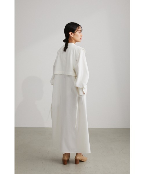 STYLEMIXER(スタイルミキサー)の「レイヤードシャツワンピース(シャツワンピース・レディース・ホワイト/ライトブラウン/サックスブルー・SMALL/MEDIUM)」の10枚目の写真
