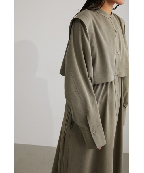 STYLEMIXER(スタイルミキサー)の「レイヤードシャツワンピース(シャツワンピース・レディース・ホワイト/ライトブラウン/サックスブルー・SMALL/MEDIUM)」の17枚目の写真