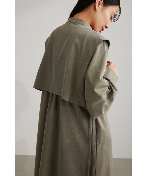 STYLEMIXER(スタイルミキサー)の「レイヤードシャツワンピース(シャツワンピース・レディース・ホワイト/ライトブラウン/サックスブルー・SMALL/MEDIUM)」の21枚目の写真