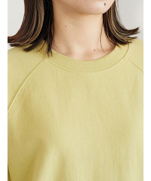 Green　Parks（グリーンパークス）の「ラグランショート丈裏毛プルオーバー＊（スウェット・レディース・ライトグレー/パープル/アイボリー/ミント・FREE）」の12枚目の写真