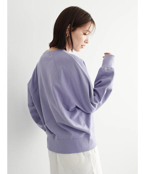 Green　Parks（グリーンパークス）の「ラグランショート丈裏毛プルオーバー＊（スウェット・レディース・ライトグレー/パープル/アイボリー/ミント・FREE）」の19枚目の写真