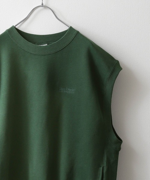 BEN DAVIS（ベンデイビス）の「【BEN DAVIS】SWEAT VEST/スウェットベスト（ベスト・メンズ・オートミール/グリーン/ブルー/ネイビー/イエロー/チャコール・LARGE/X-LARGE/MEDIUM）」の4枚目の写真