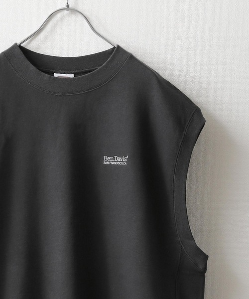 BEN DAVIS（ベンデイビス）の「【BEN DAVIS】SWEAT VEST/スウェットベスト（ベスト・メンズ・オートミール/グリーン/ブルー/ネイビー/イエロー/チャコール・LARGE/X-LARGE/MEDIUM）」の2枚目の写真